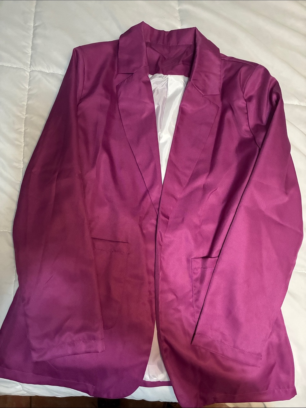 Women's Magenta Blazer Jacket